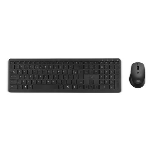 Combo Teclado e Mouse Recarregável Sem Fio Preto Multi - TC402