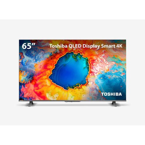 Smart TV QLED 65" 4K Toshiba 65C450NS Google TV - TB036MOUT [Remanufaturado]