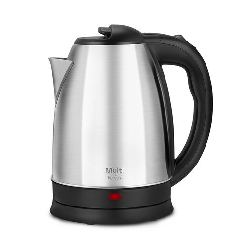 Chaleira Elétrica Inox 1,8L com Base Antiderrapante e Led 127V 1000W Prata Multi - GO400