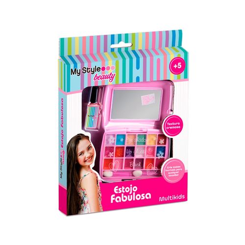 Estojo de Maquiagem Infantil My Style Beauty Estojo Fabulosa +5 Anos Multikids - BR1331