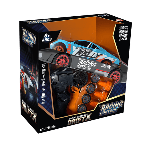 Carro de Corrida de Controle Remoto DriftX Azul - BR2416