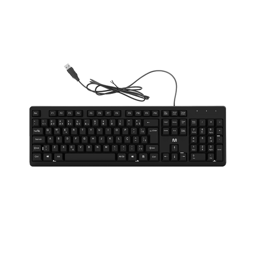 Teclado com Fio USB TF600 Preto Multi (Multilaser) - TC600OUT [Remanufaturado]