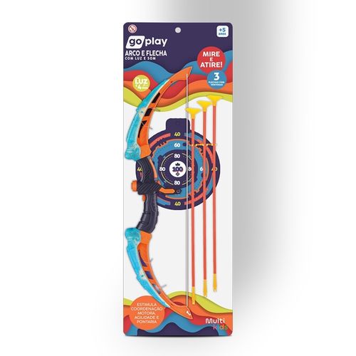 Go Play Arco e Flecha com Luz e Som Multikids - BR2326