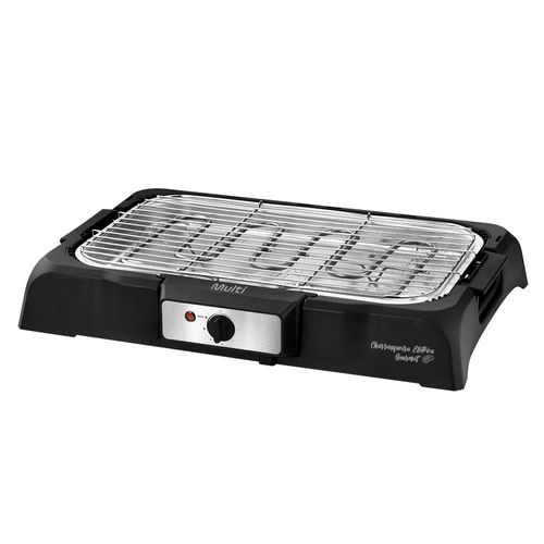 Churrasqueira Elétrica 127v-1800W com Controle de Temperatura Preto com Inox Multi - GO131OUT [Remanufaturado]