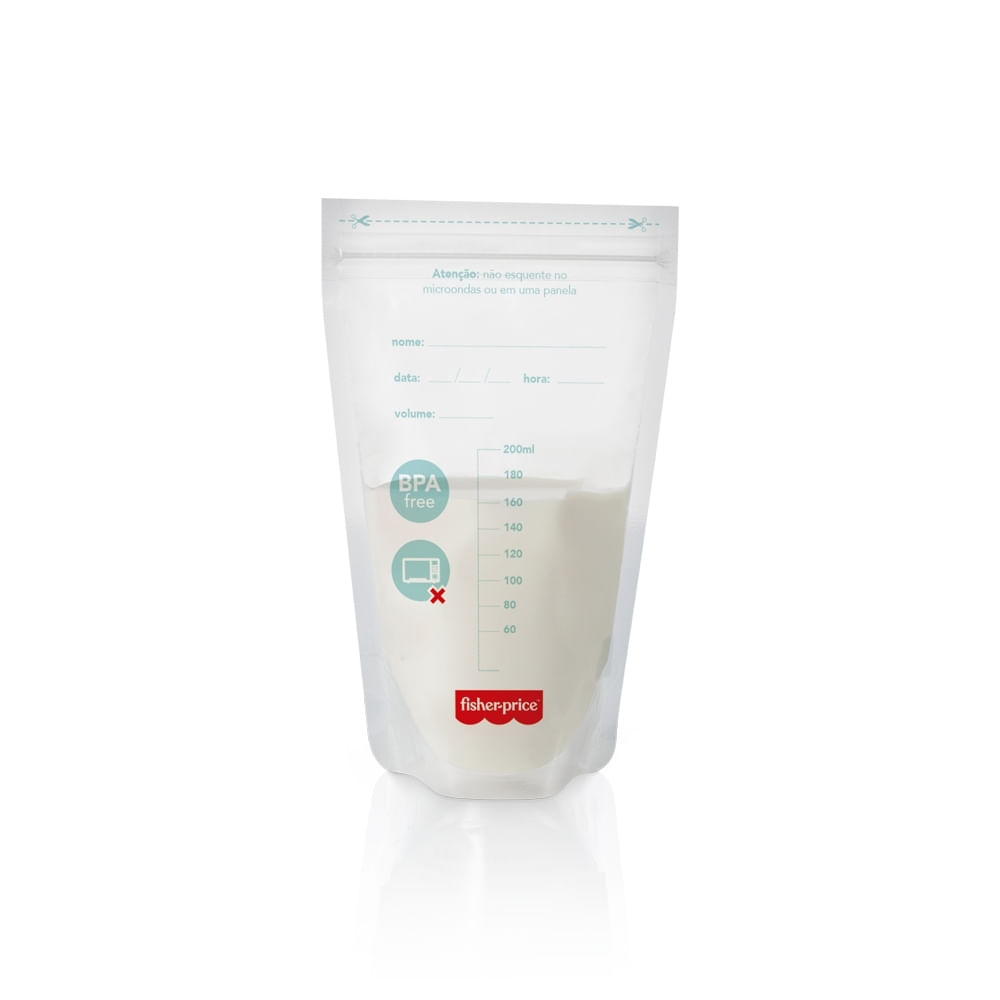 Encontraproduto.com.br - Sacos Para Armazenar Leite Materno Moms Essentials Fisher Price - BB1269