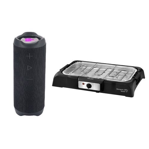 Churrasqueira Elétrica 127V-1800W + Caixa de Som Portátil Bluetooth 40W Multi - GO131K