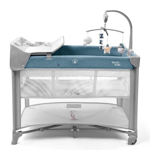 Berço Desmontável DayDream 0-15 Kgs Azul Multikids Baby - BB388OUT [Remanufaturado]