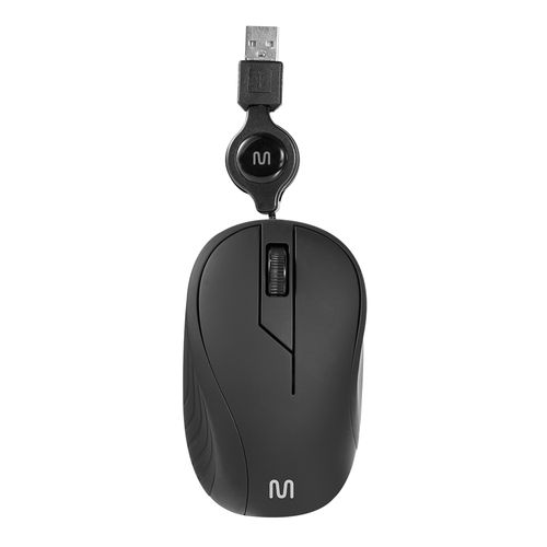 Mouse Com Fio Wave USB 1200dpi 3 Botões Textura Emborrachada Retrátil Multi (Multilaser) - MO231OUT [Remanufaturado]