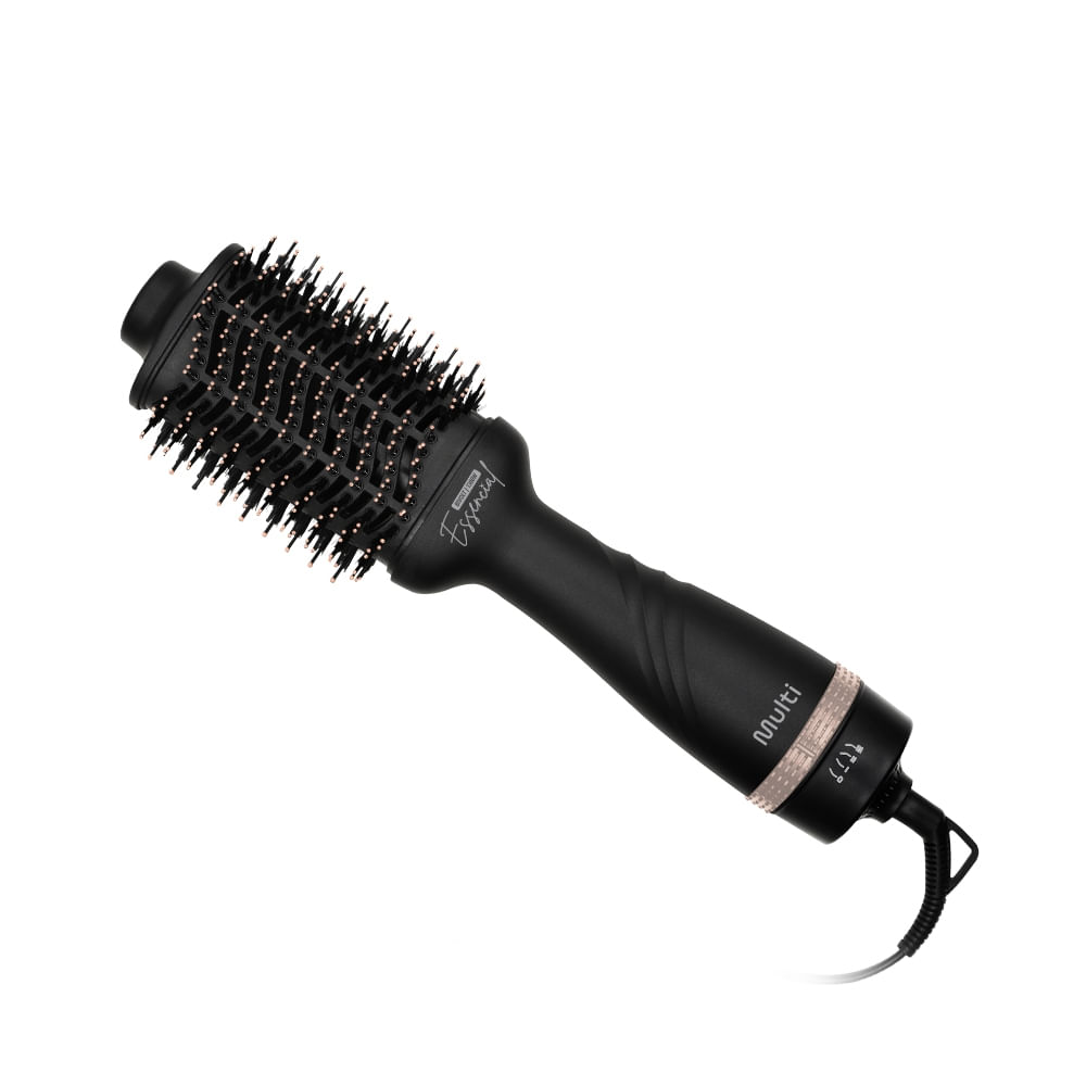 Escova Secadora Essencial Revestimento Nanoceramic Glass 1300W Bivolt Preta Multi Care - EB201OUT [Reembalado]