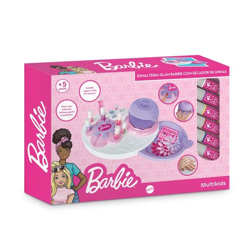 Esmalteria Glam Barbie Com Secador De Unhas Multikids - BR2423