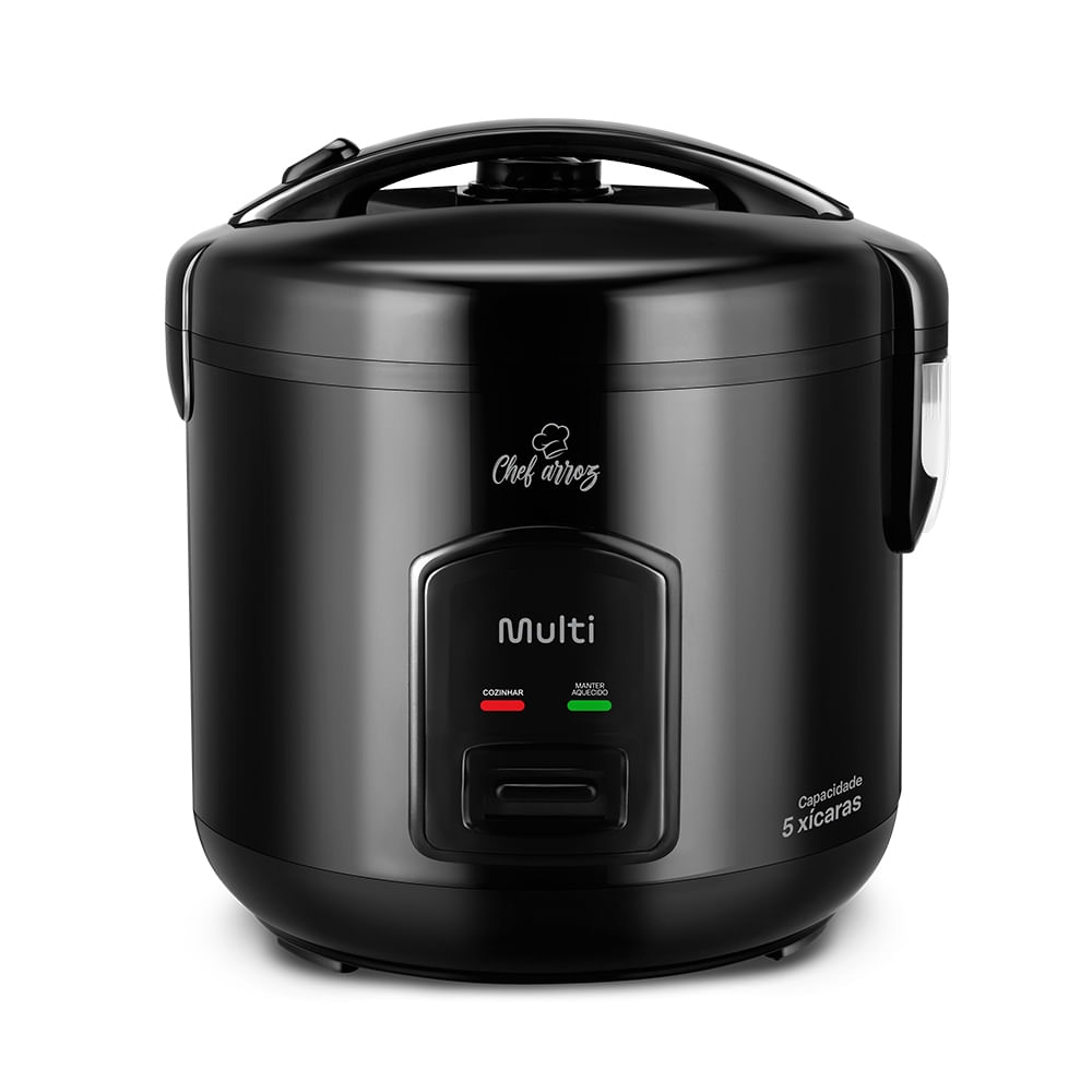 Panela De Arroz 5 Xícaras Função Manter Aquecido 220v-400w Preta Multi - GO004