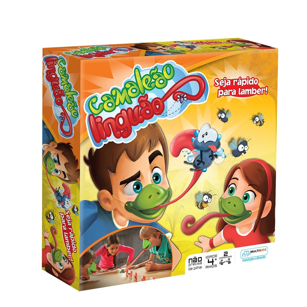Encontraproduto.com.br - Jogo Camaleão Linguão Multikids - BR426OUT [Reembalado]