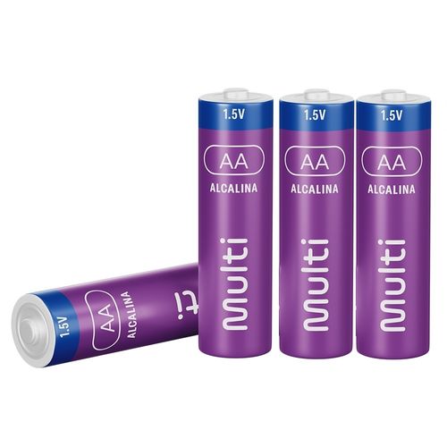 Pilha Alcalina AA Com 4 Unidades Multi - PA001OUT [Reembalado]