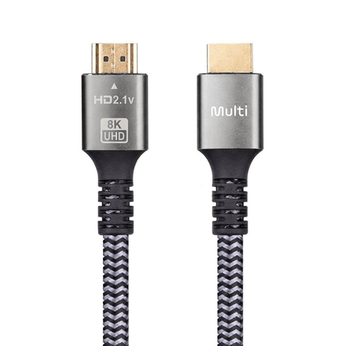 Cabo HDMI 8K de Nylon Cinza Multi - WI522