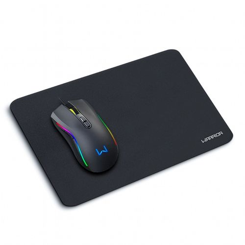 Kit Mouse 3600DPI 7 Botões RGB e Mousepad Armory Warrior - MO396