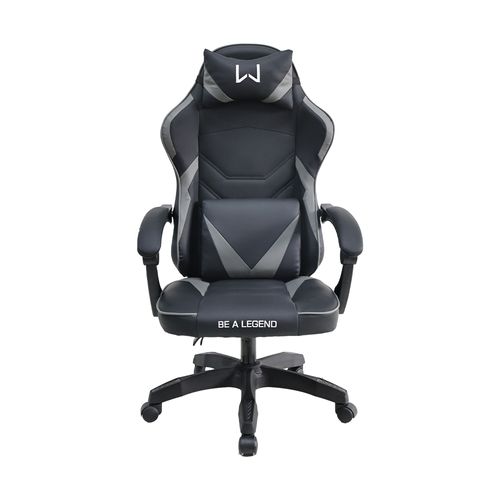 Cadeira Gamer Forge Super Resistênte Preta e Cinza Warrior - GA300