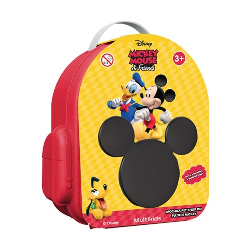 Mochila Pet Shop do Pluto e Mickey Disney Multikids - BR2184OUT [Reembalado]