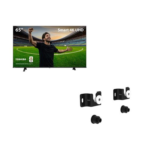 Kit Smart TV DLED 65" 4K Toshiba + Suporte Universal para TV Multi 13 a 100 - TB032M1K