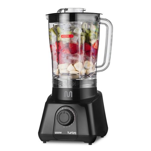 Liquidificador Turbo 2,6L 1200w-127v c/ 12 Velocidades Preto Multi Home - LQ1205OUT [Reembalado]