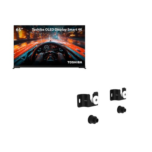Smart TV OLED 65 4K Toshiba + Suporte Universal para TV Multi 13 a 100 - TB018MK2