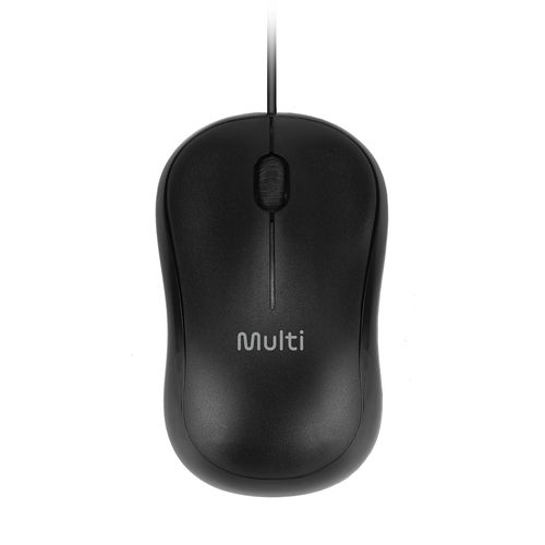 Mouse Com Fio USB 150cm Preto Multi - MO655