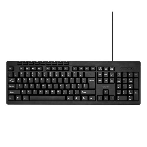 Teclado Com Fio USB Teclas Multimídia Cabo 180cm Multi - TC606