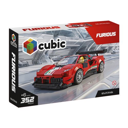Blocos de Montar Cubic Carro Furious 352 Peças Multikids - BR2623