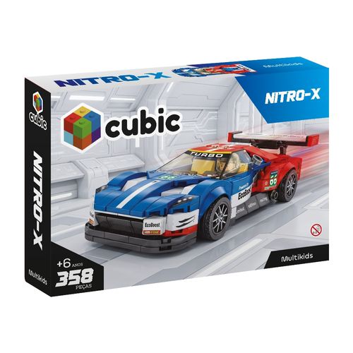 Blocos de Montar Cubic Carro Nitro X 358 Peças Multikids - BR2625