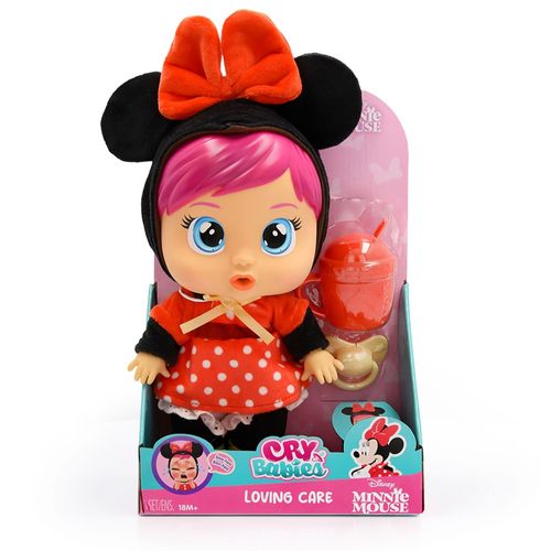 Boneca Cry Babies Loving Care Minnie Mouse Disney Multikids - BR2621
