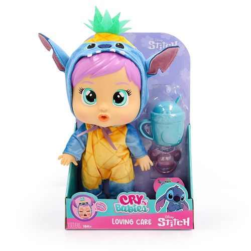 Boneca Cry Babies Loving Care Stitch Disney Multikids - BR2620