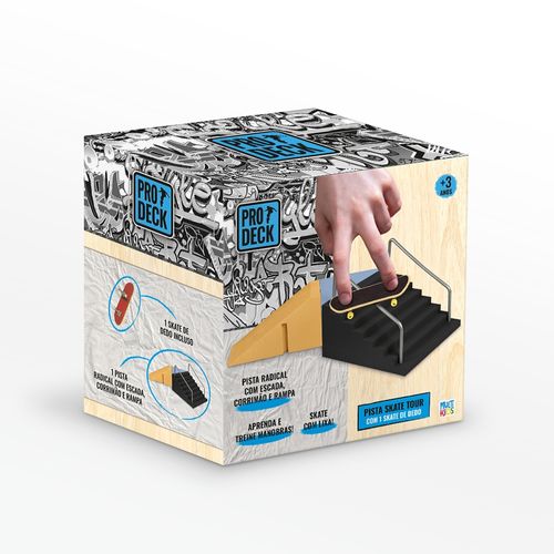 Pista de Skate de Dedo c/ 1 Skate Multikids - BR1802OUT [Reembalado]