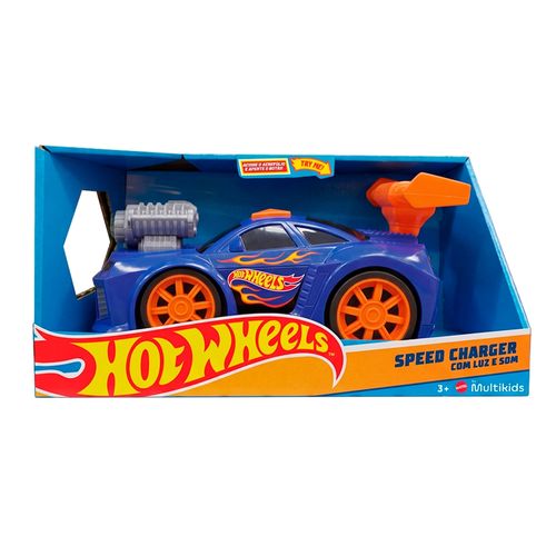 Carrinho de Fricção Hot Wheels Speed Charger Com Luz e Som Multikids - BR2631