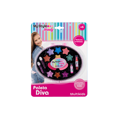 Maquiagem Infantil Paleta Diva My Style Beauty Multikids - BR1330