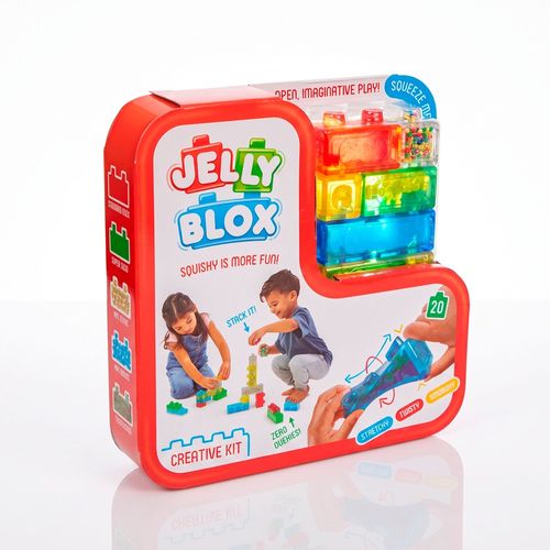 Maleta de Blocos de Montar Jelly Blox Multikids - BR2641