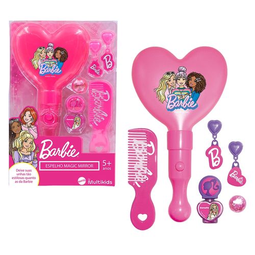 Espelho Magic Mirror com Luz Barbie Multikids - BR2592