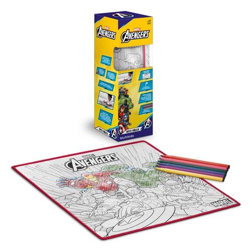 Tapete Magico de Pintar Lavavel Marvel Avengers com Canetinhas Multikids - BR2556