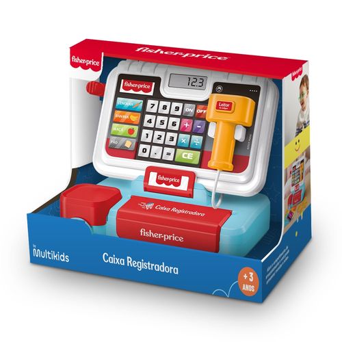 Caixa Registradora Infantil Branca Fisher Price - BR2517