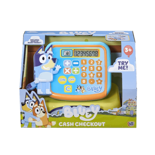 Caixa Registradora Infantil Bluey com Acessórios, Som e Luz Multikids - BR2675