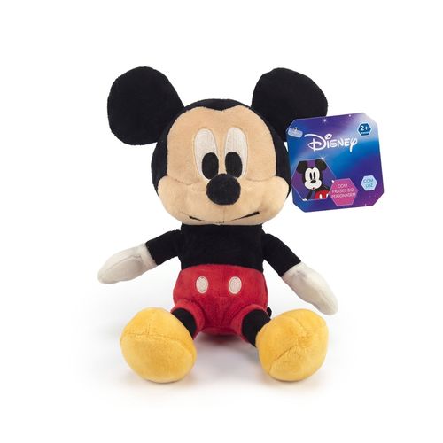 Pelúcia Disney Big Head Mickey Mouse com luz e som Multikids - BR2646