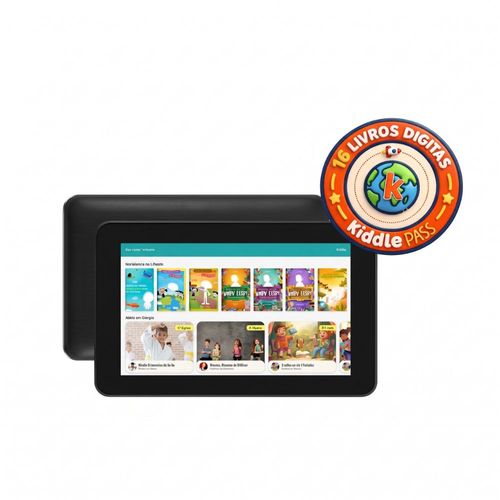 Tablet Infantil Mirage 7" 64GB 4GB RAM Android 13 + 16 Livros Digitais Kiddle Pass (Com Controle Parental)
