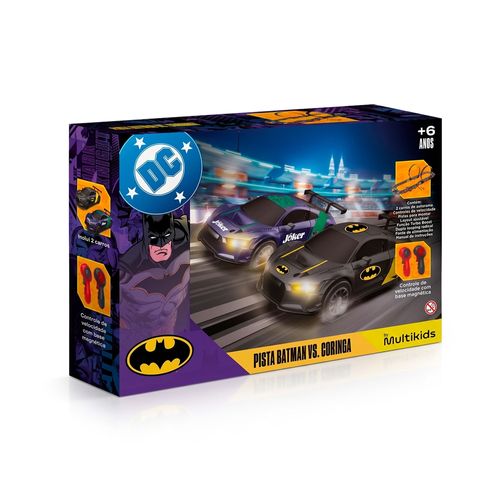 Pista de Autorama Batman Vs Coringa 5,6m Looping 360º 2 Carros Multikids - BR2643