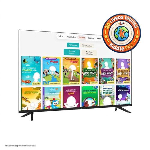 Smart TV Multi Roku 43" Smart DLED + 20  Livros Digitais Kiddle Pass