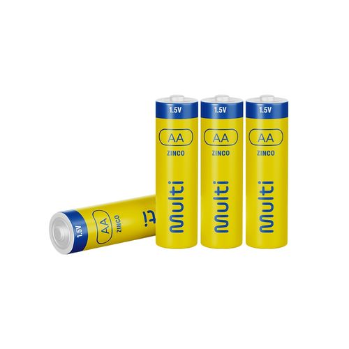 Pilha Zinco AA Com 4 Unidades Multi - PZ001