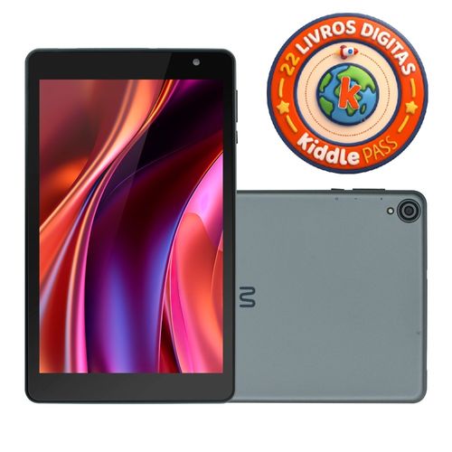 Tablet M8 Wi-fi 6GB RAM 64GB Tela 8 Pol Android 13 + 22 Livros Digitais Kiddle Pass (Com Controle Parental)