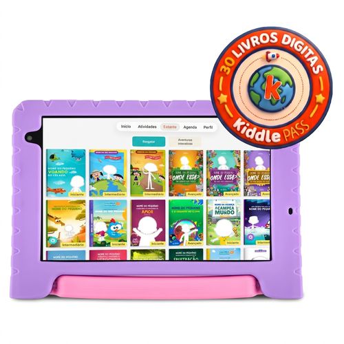 Tablet Infantil Barbie Wi-Fi 6GB RAM 64GB Tela 8 + 30 Livros Digitais Kiddle Pass (Com Controle Parental)