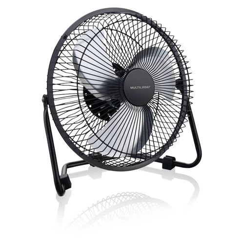 Ventilador Usb Portátil Preto Multilaser 20 Cm - AC270