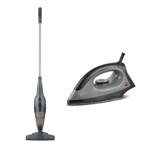 Combo Aspirador de Pó Vertical 2 em 1 220V-1350W + Ferro de Passar Roupa a Seco 220v-1200w Multi - HO601K
