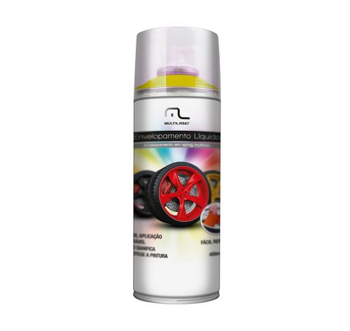 Spray de Envelopamento Multilaser Liquido Amarelo Fluorescente 400ml - AU427