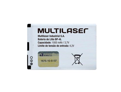 Bateria Bp-4L Para Celular Smart/Fast/Way/Stylus Multilaser AC157