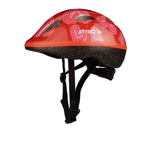 Capacete Infantil Ajustável com 6 Furos de Ventilação Estampa de Coração Tam. P Atrio - BI041